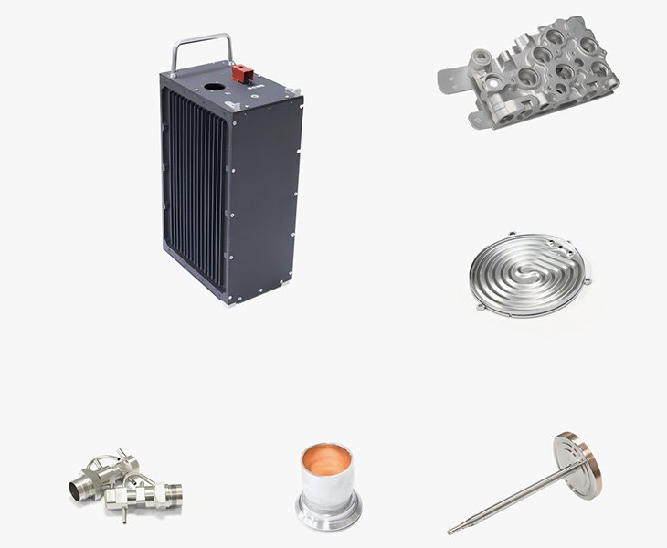 Vacuum brazing parts and applications